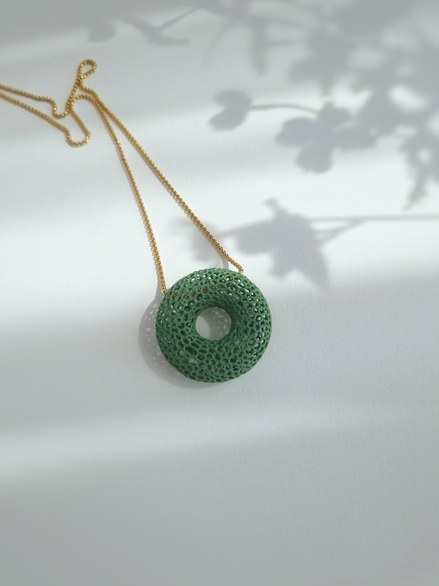 Halo Net Long Necklace