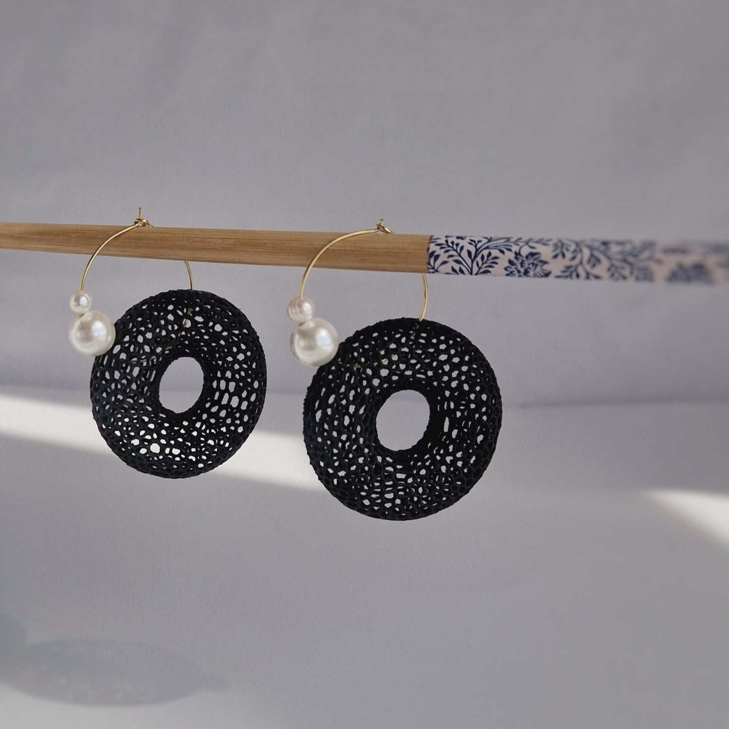 Halo Net Earrings