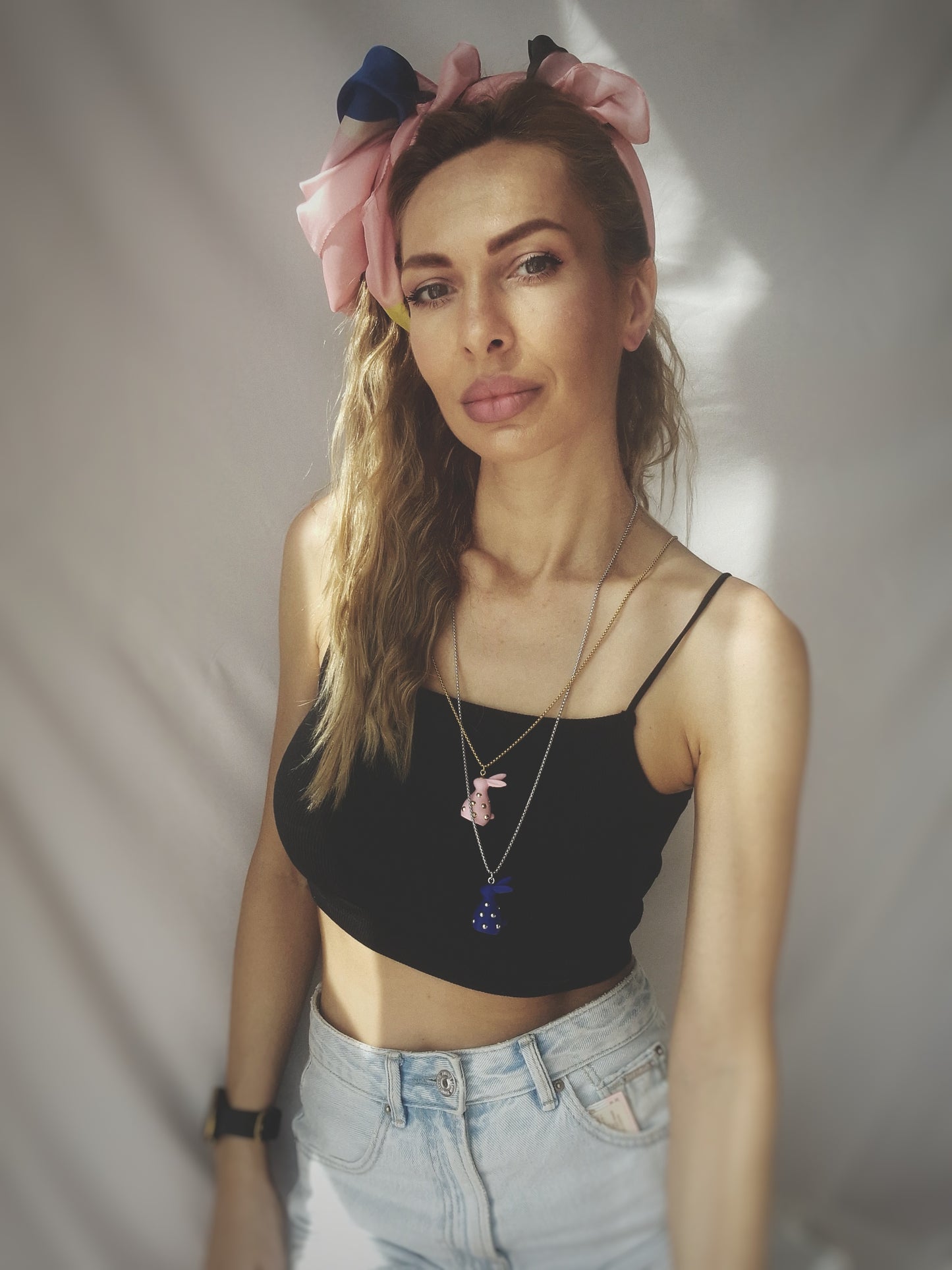 Abstract Bunny Necklace