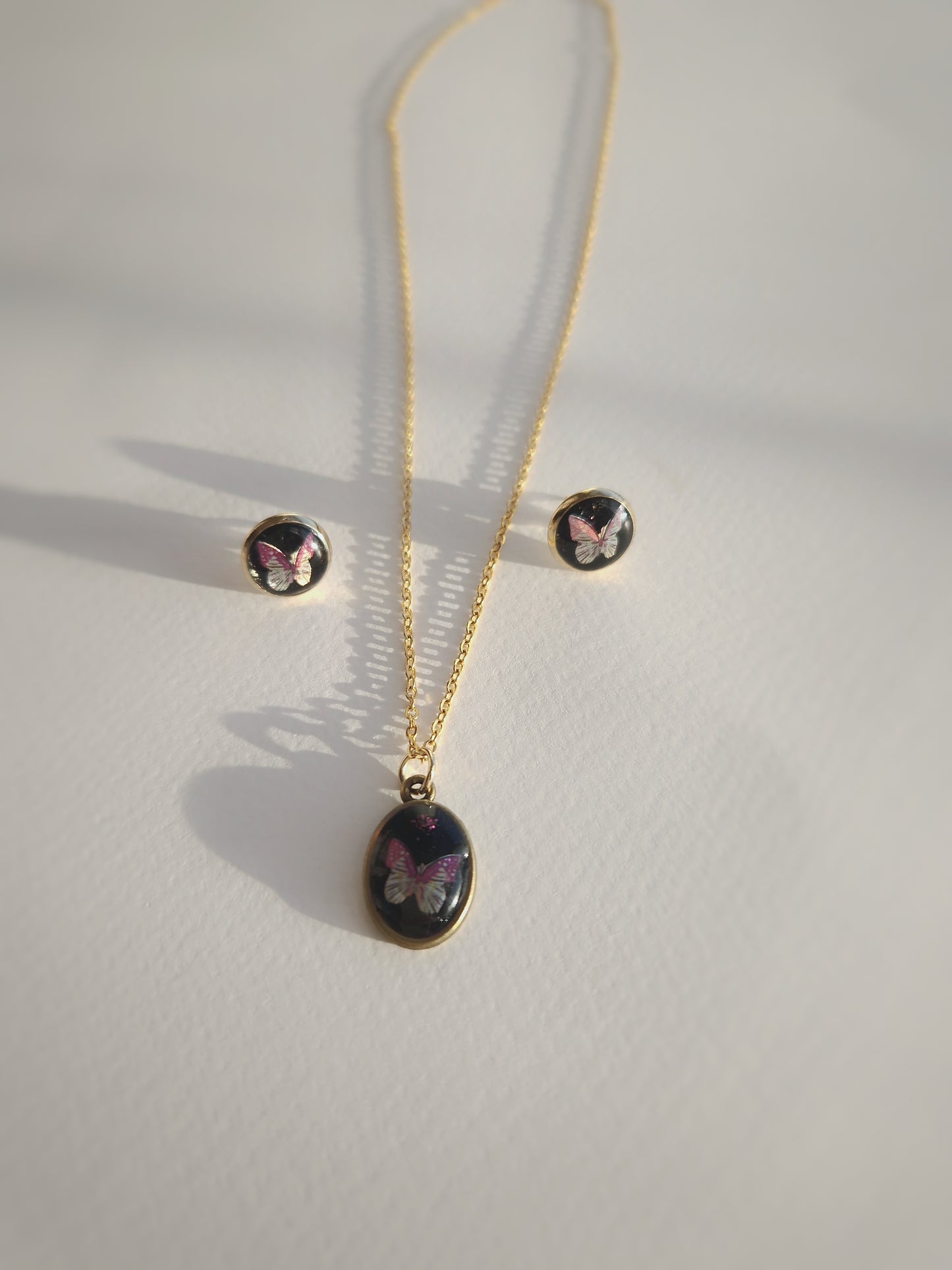 Butterfly Black Necklace