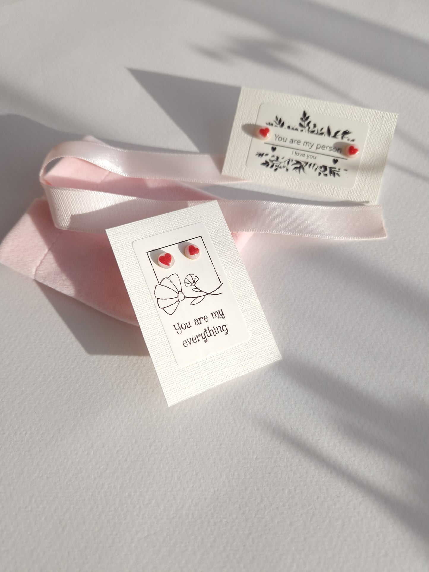 Heart Stud Earrings -Personalized Gift for a Loved One