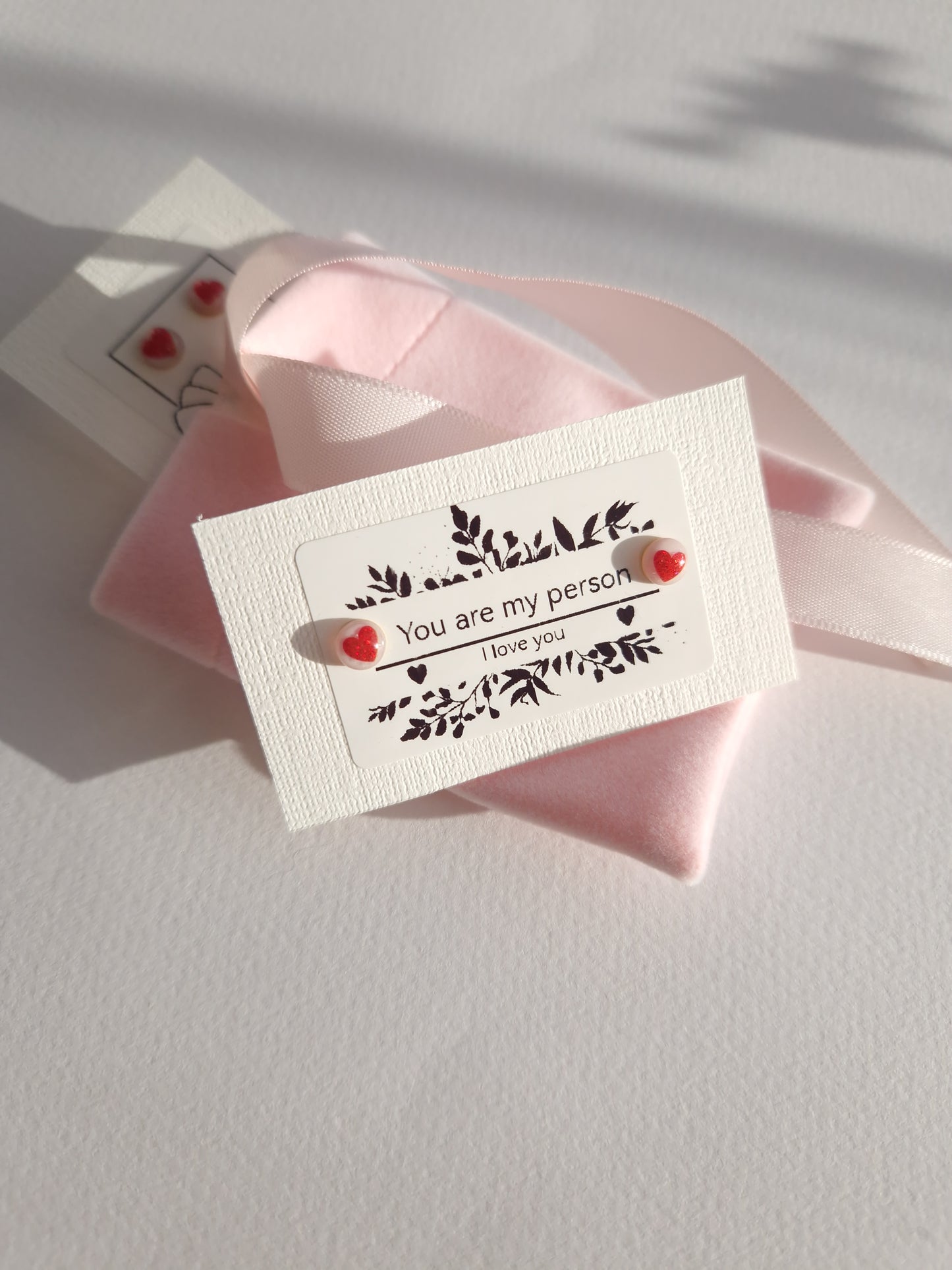 Heart Stud Earrings -Personalized Gift for a Loved One