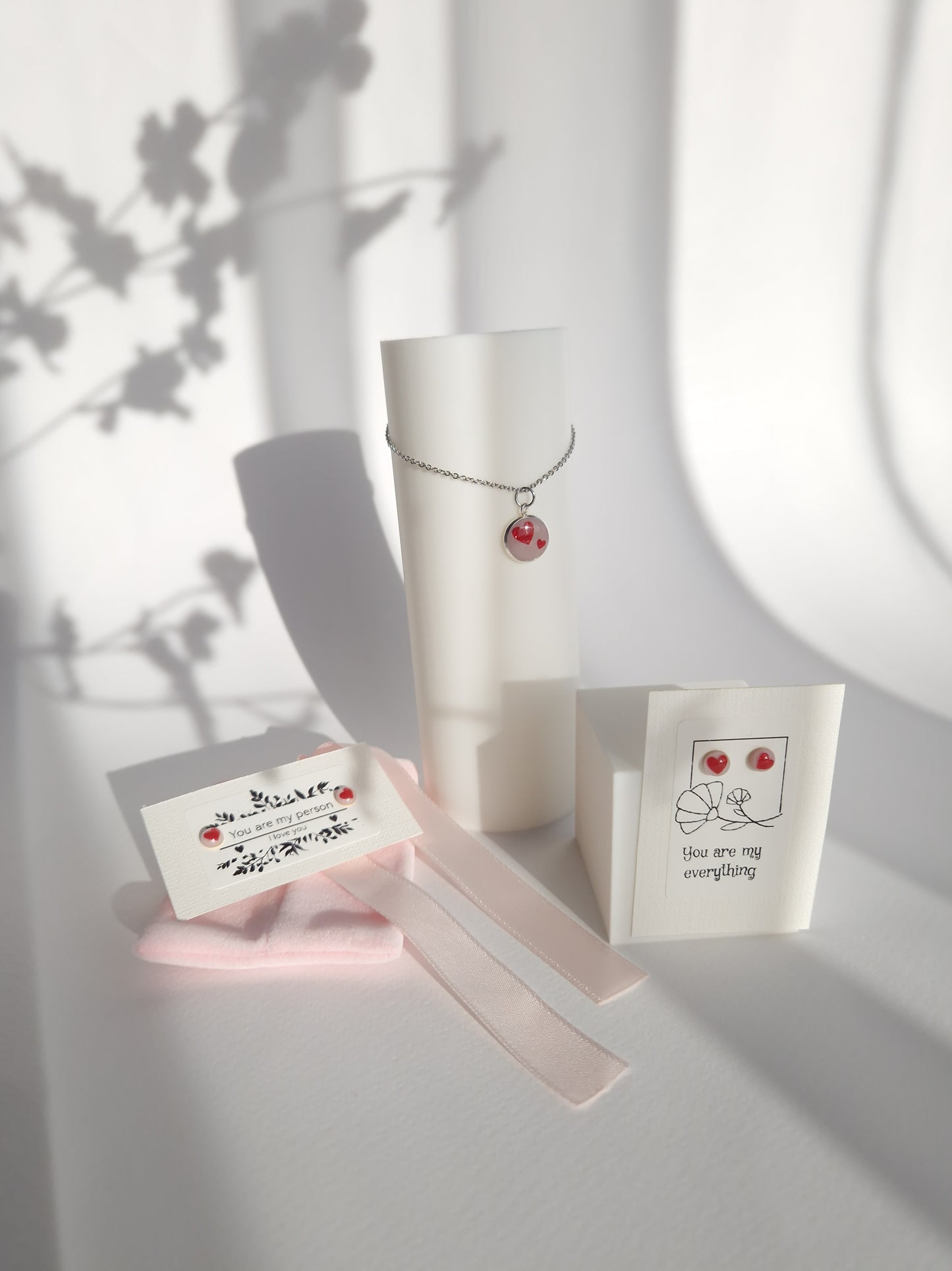 Heart Stud Earrings -Personalized Gift for a Loved One