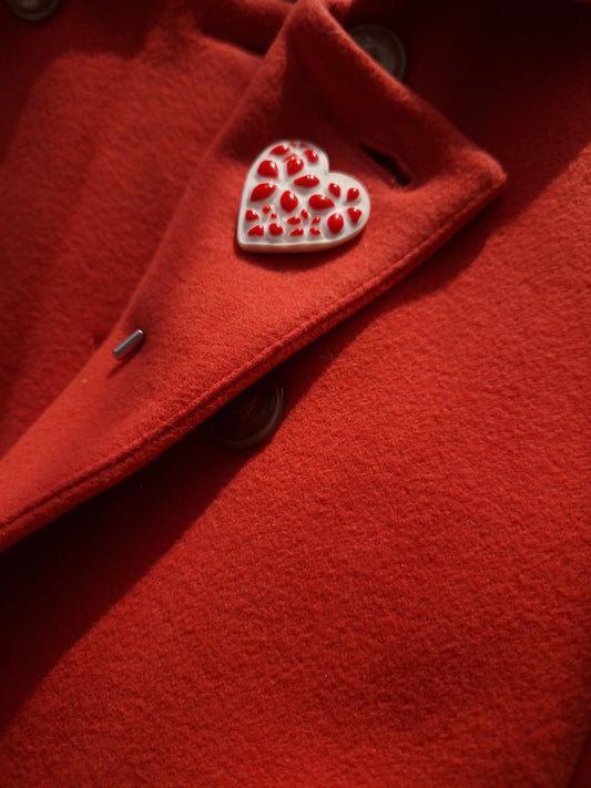 Heart Brooch Lapel pin